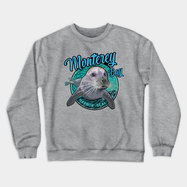 Pacific Harbor Seal at Monterey Bay California USA Crewneck Sweatshirt by SuburbanCowboy